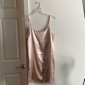 Powder Pink Silk Slip Dress